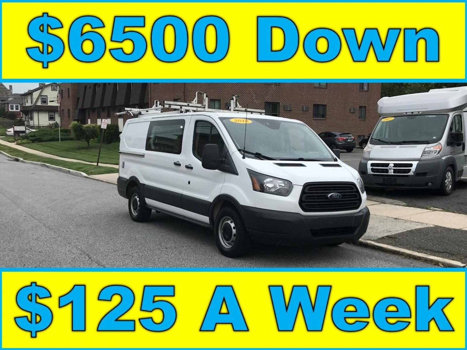 2018 White /Gray Ford Transit 150 (1FTYE1YM1JK) with an 3.7 V6 engine, Automatic transmission, located at 577 Chester Pike, Prospect Park, PA, 19076, (610) 237-1015, 39.886154, -75.302338 - 2018 Ford Transit 150: Dual drop down ladder racks, multiple pieces of shelving, power inverter w/ outlet, heavy duty partition, FLEET MAINTAINED, runs LIKE NEW! This vehicle comes inspected and has been given a bumper to bumper safety check. It is very clean, reliable, and well maintained. We of - Photo #0